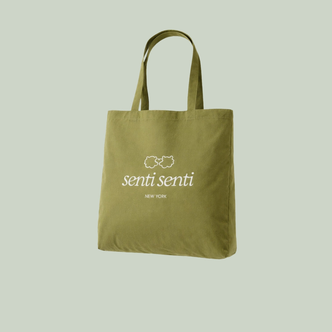 Senti Senti Green Tote Bag