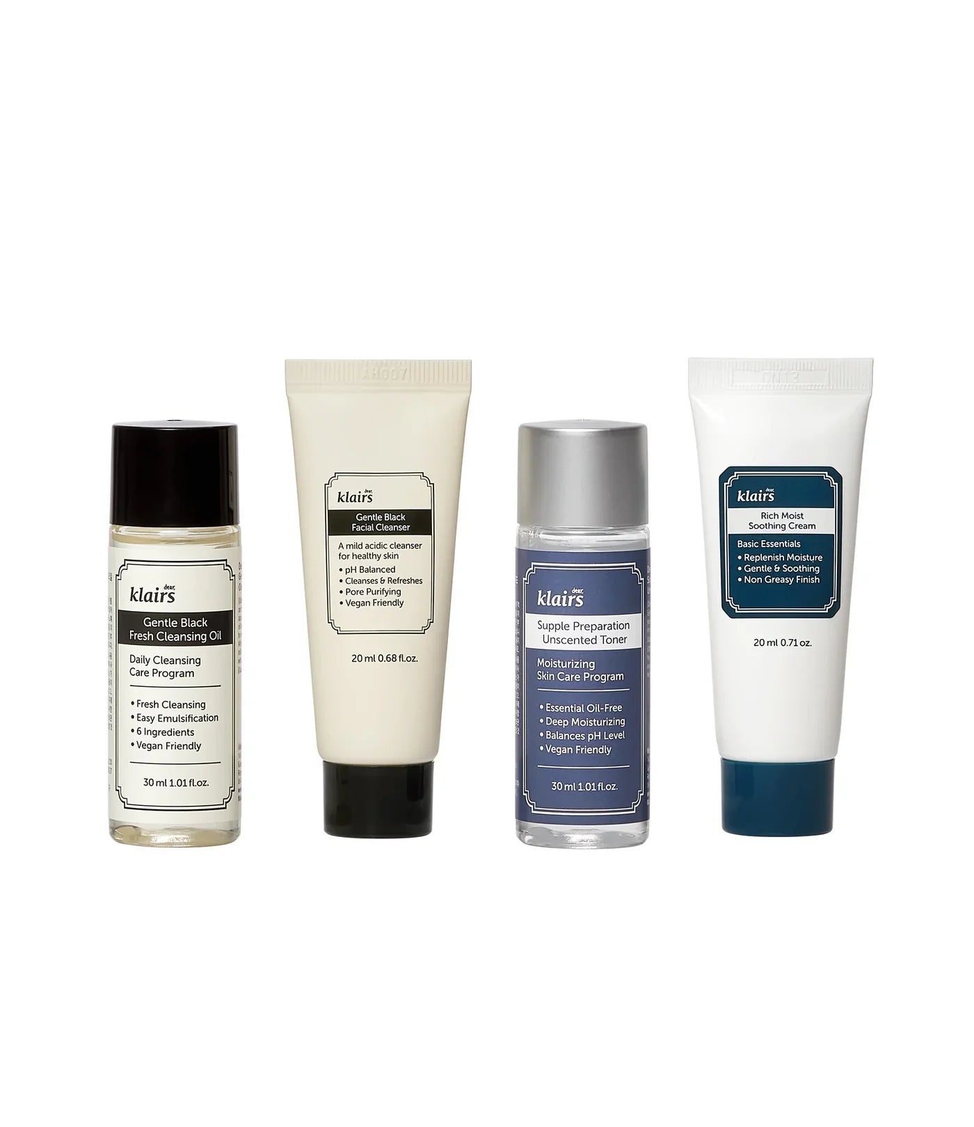 Dear Klairs Skincare Trial Kit