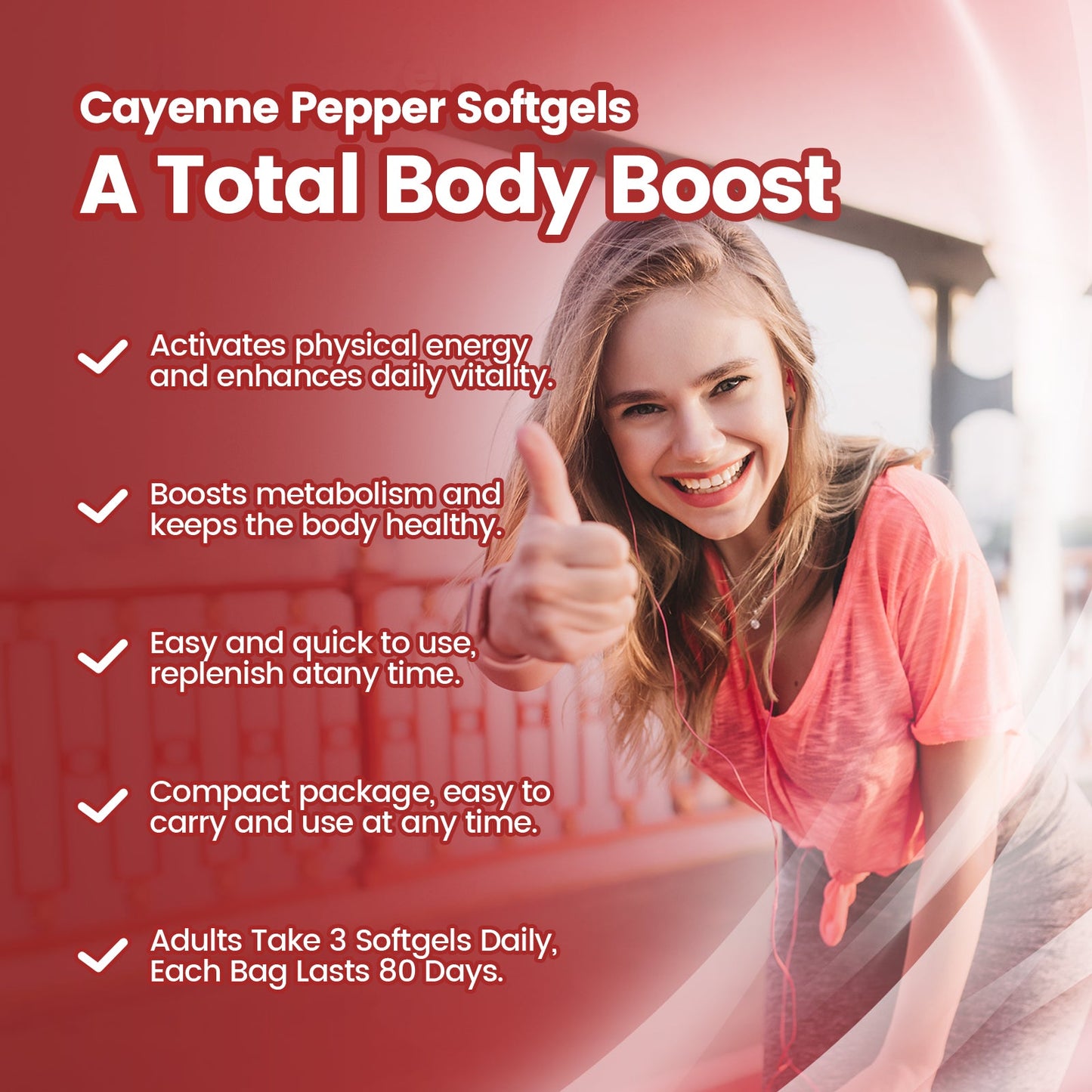 Cayenne Pepper Supplement Softgels