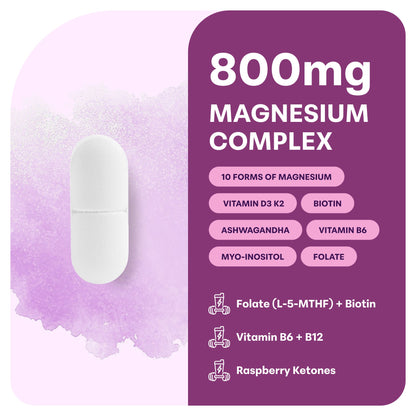 Micro Ingredients Magnesium Complex 20-in-1 for Women, 240 Vegetarian Capsules