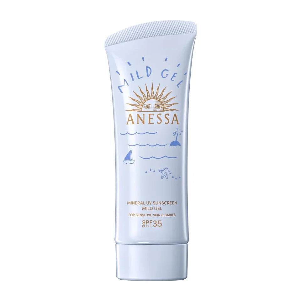 Anessa Mineral UV Sunscreen Mild Gel for Sensitive Skin SPF35 PA+++