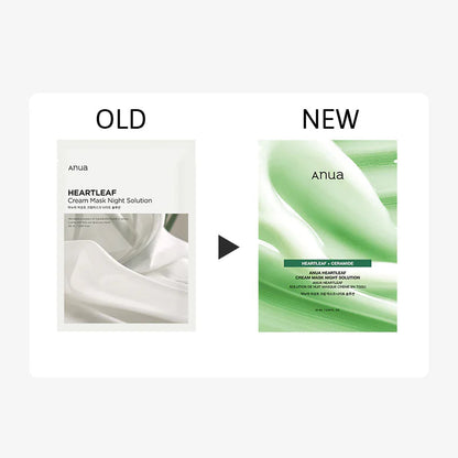 Anua Heartleaf Cream Sheet Mask Night Solution