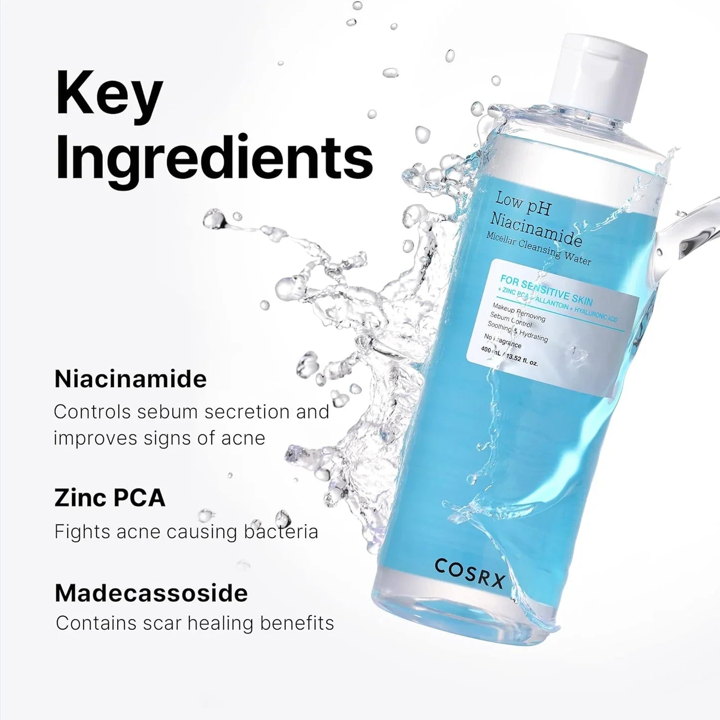 Cosrx Low pH Niacinamide Micellar Cleansing Water
