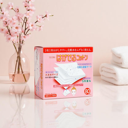 Cotton Labo Selena Marusan Multi-layer Cotton Puff 80 sheets