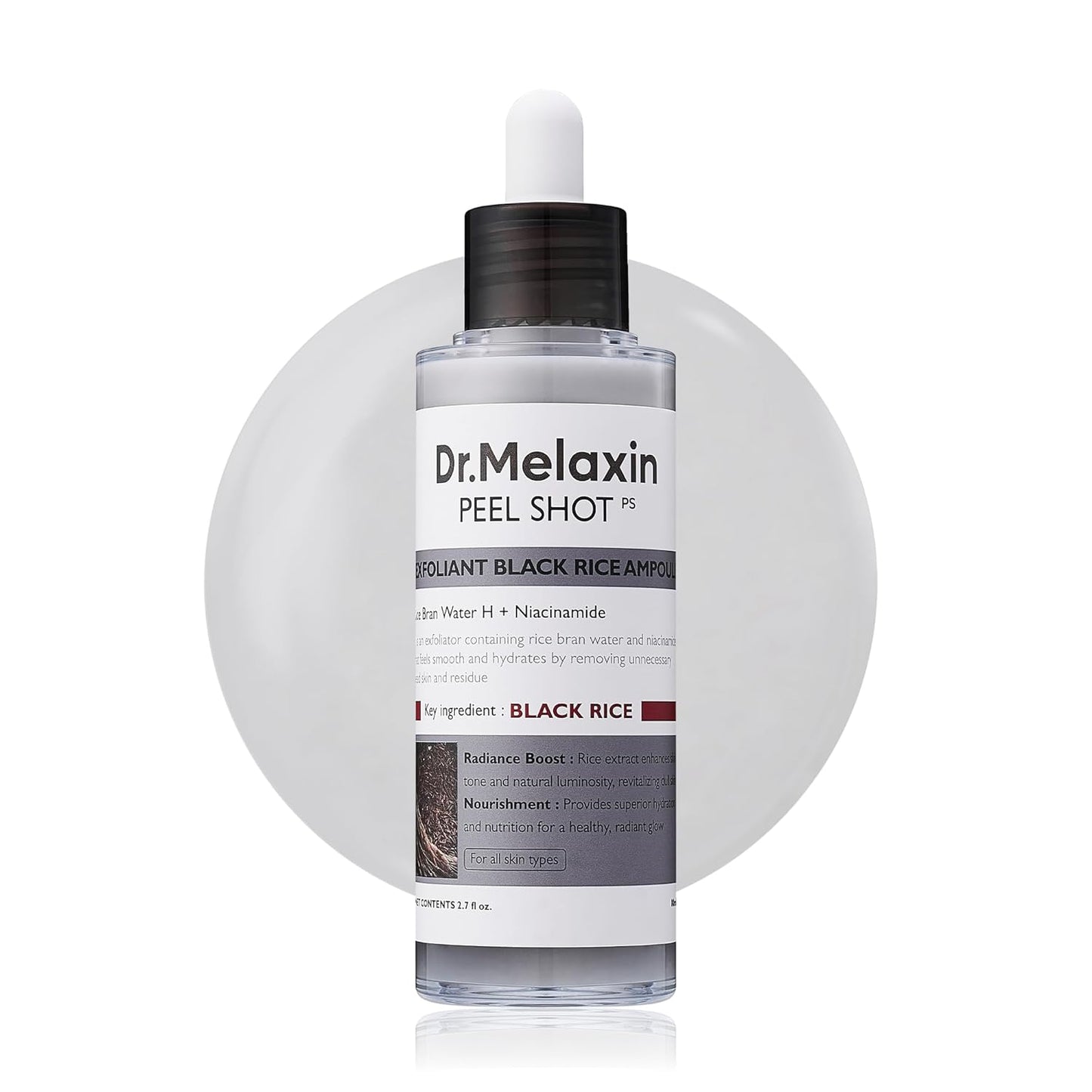 Dr. Melaxin Peel Shot Exfoliating Black Rice Ampoule