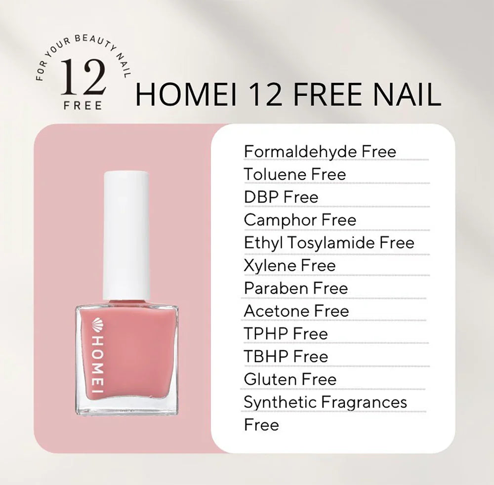 HOMEI 12 Free Nail Hardener Blush Pink
