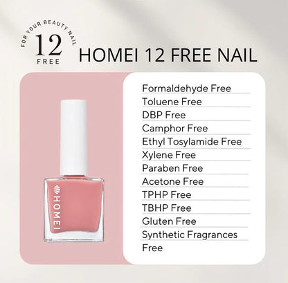 HOMEI 12 Free Nail Hardener Blush Pink