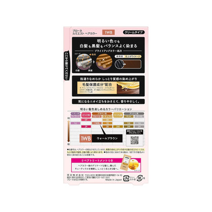 Kao Blaune Lumiest Hair Color 1WB Warm Brown