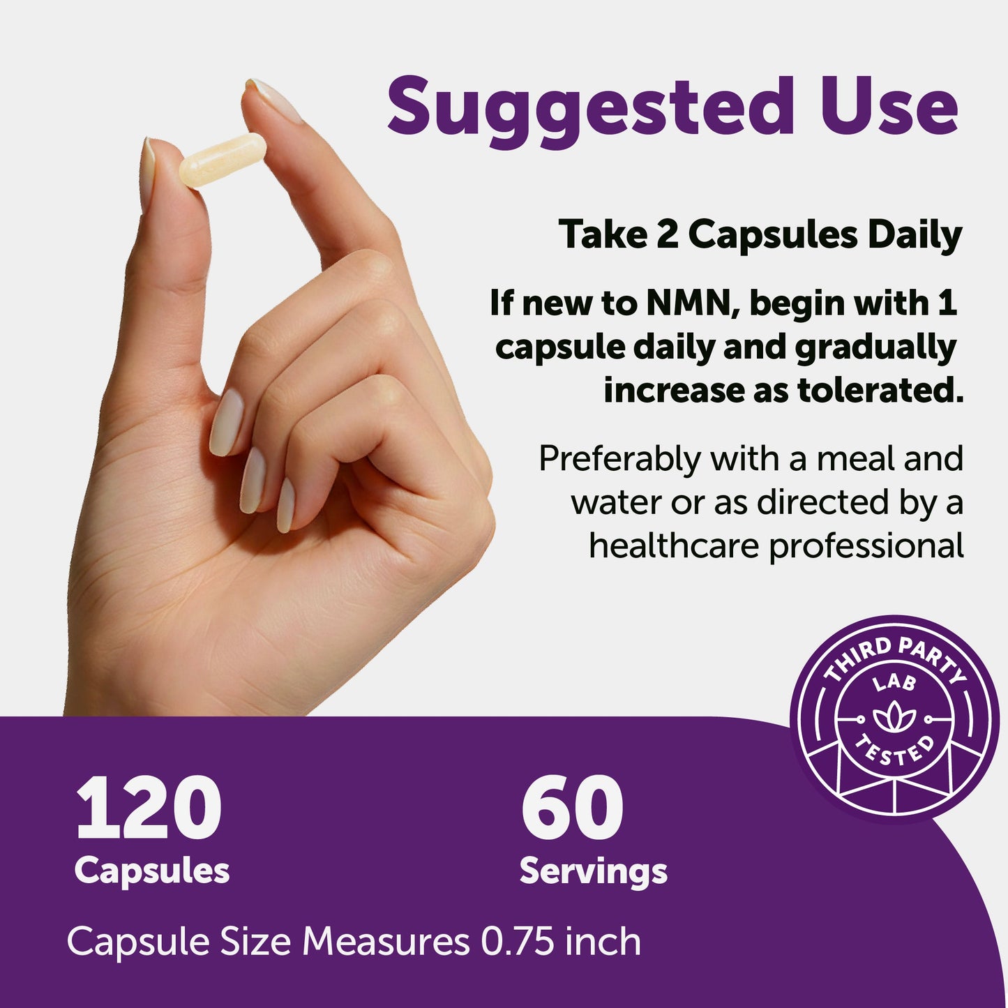 Micro Ingredients NMN Complex 1,000mg Per Serving, Veggie Capsules
