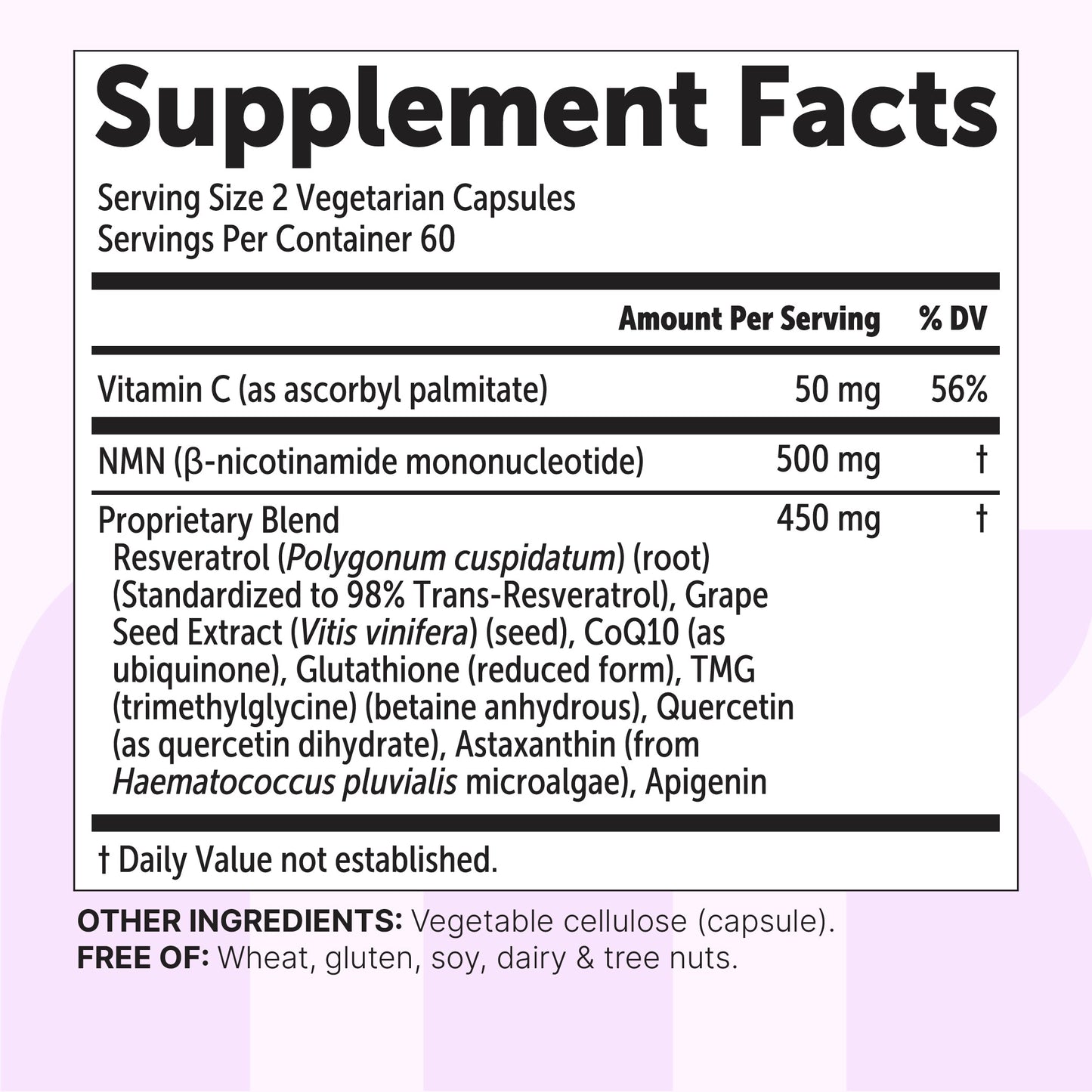 Micro Ingredients NMN Complex 1,000mg Per Serving, Veggie Capsules