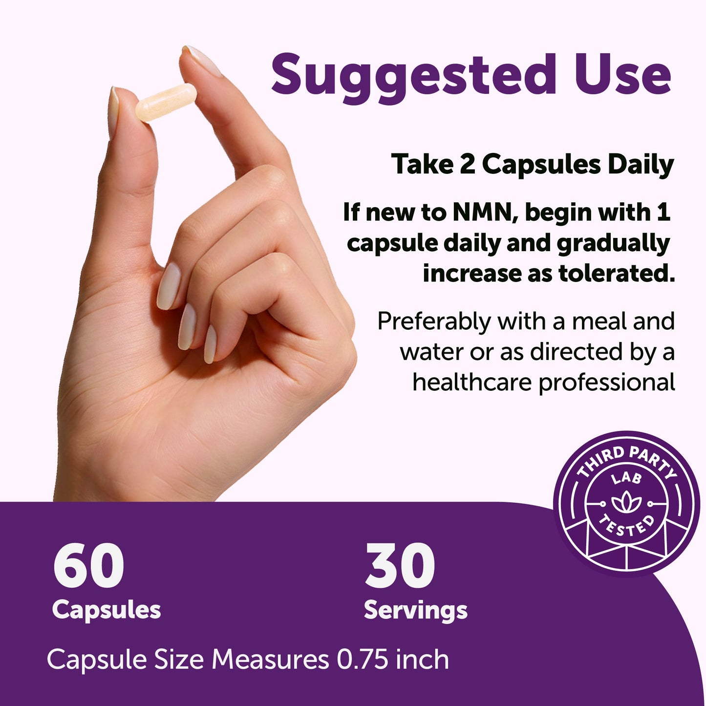 Micro Ingredients NMN Complex 1,000mg Per Serving, Veggie Capsules