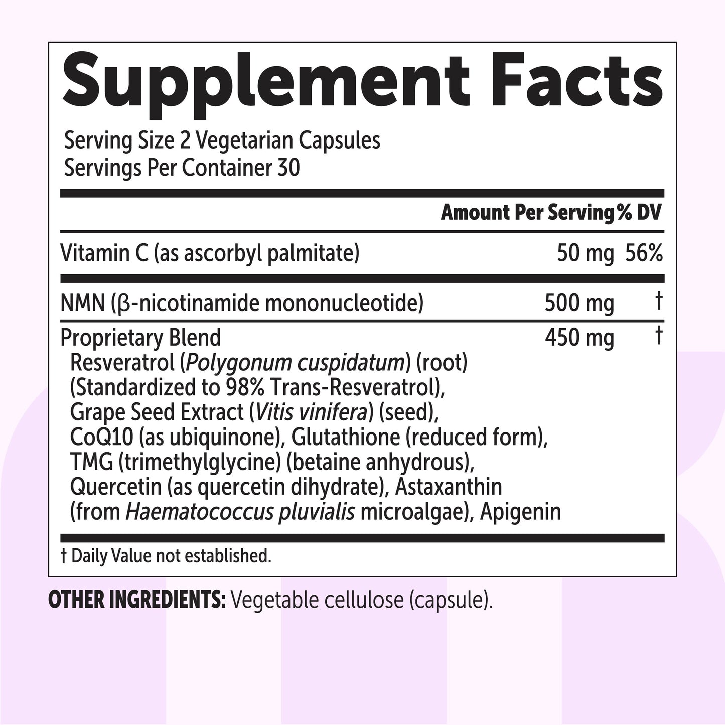Micro Ingredients NMN Complex 1,000mg Per Serving, Veggie Capsules