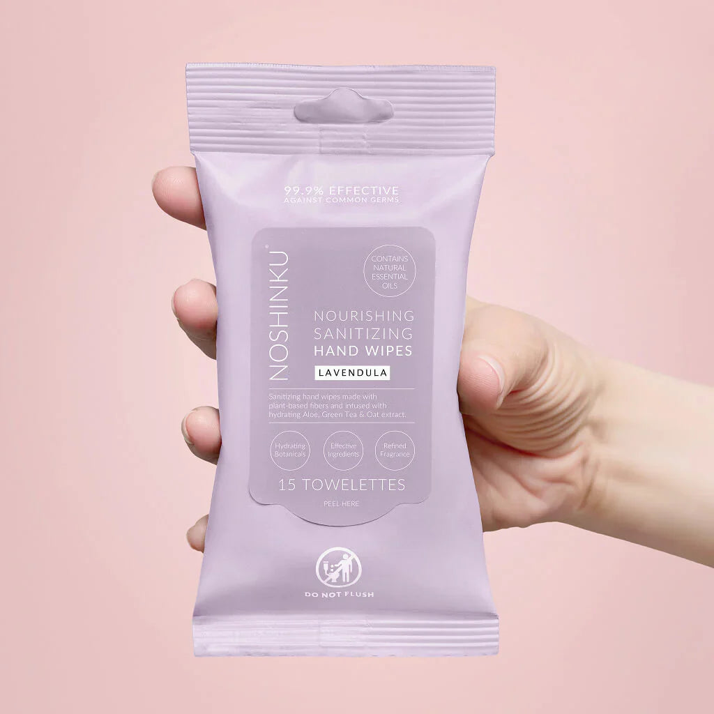 Noshinku Lavendula Nourishing Sanitizing Hand Wipes