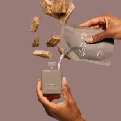Noshinku Refillable Santal Blanc Hydrating Pocket Hand Sanitizer