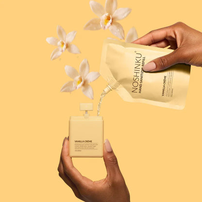 Noshinku Refillable Vanilla Créme Hydrating Hand Sanitizer