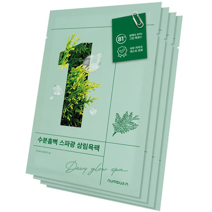 Numbuzin No.1 Dewy Glow Spa Sheet Mask