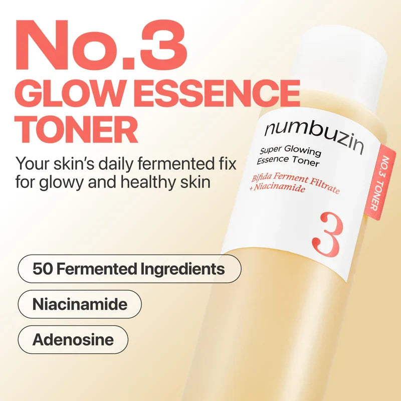 Numbuzin No.3 Super Glowing Essence Toner