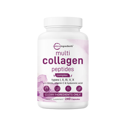 Micro Ingredients Multi Collagen Complex, 240 Capsules