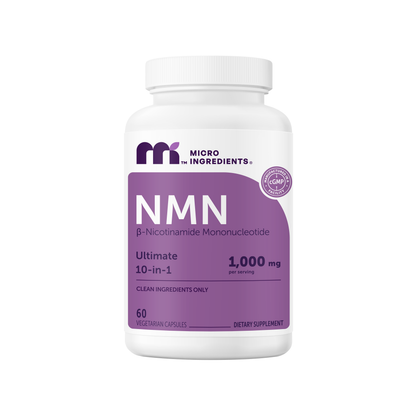 Micro Ingredients NMN Complex 1,000mg Per Serving, Veggie Capsules