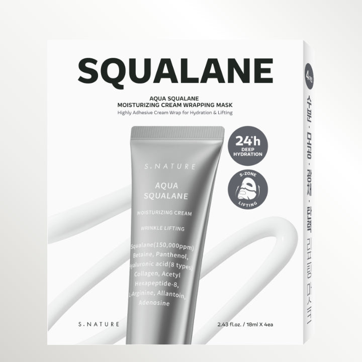 S.NATURE Aqua Squalane Moisturizing Cream Wrapping Masks
