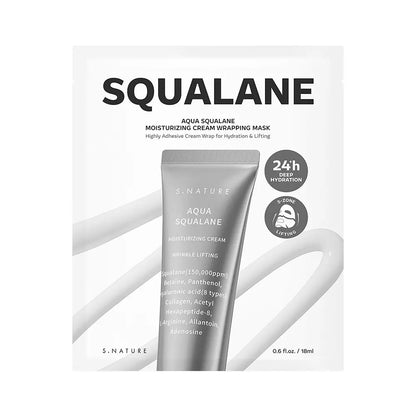 S.NATURE Aqua Squalane Moisturizing Cream Wrapping Masks