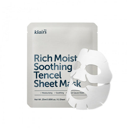 Dear Klairs Rich Moist Soothing Tencel Sheet Mask