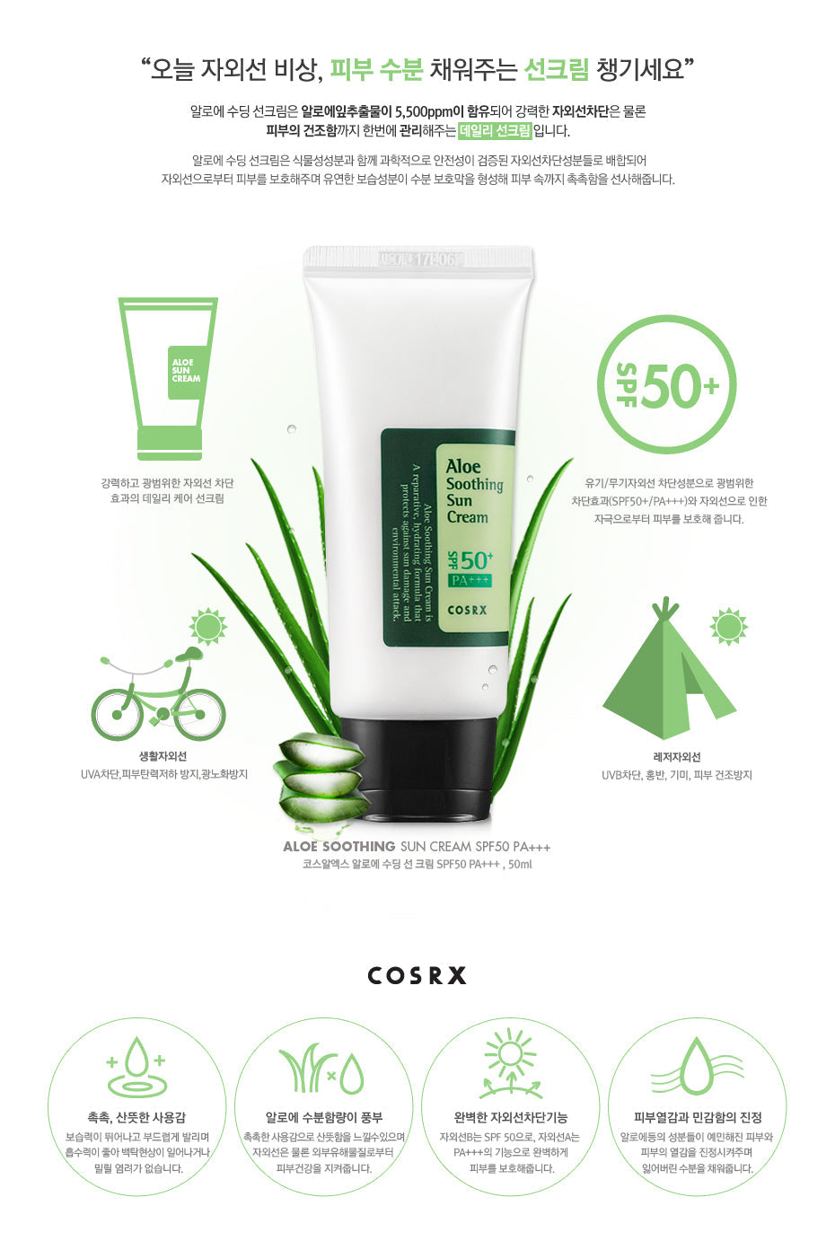 Cosrx Aloe Soothing Sun Cream