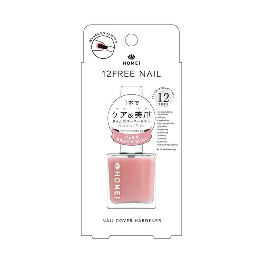 HOMEI 12 Free Nail Hardener Natural Pink