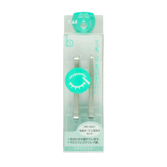 Kai Tweezer&eyebrow Tweezer Set HK-0421