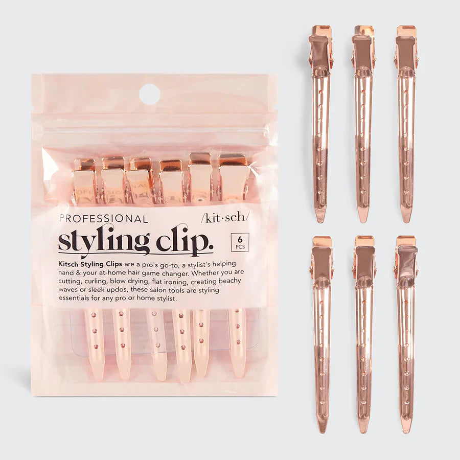 kitsch Rose Gold Styling Clips