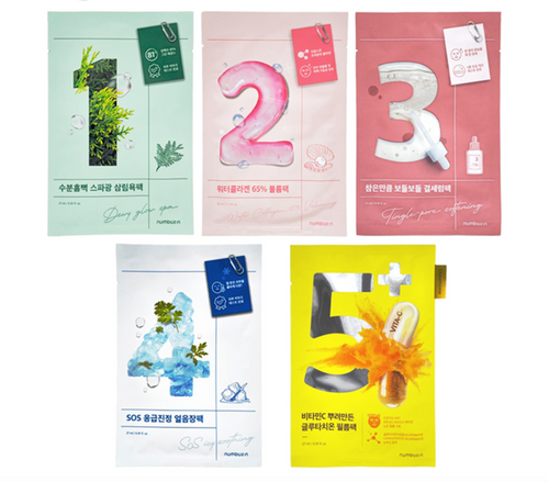 Numbuzin Best Selling Sheet Mask Set