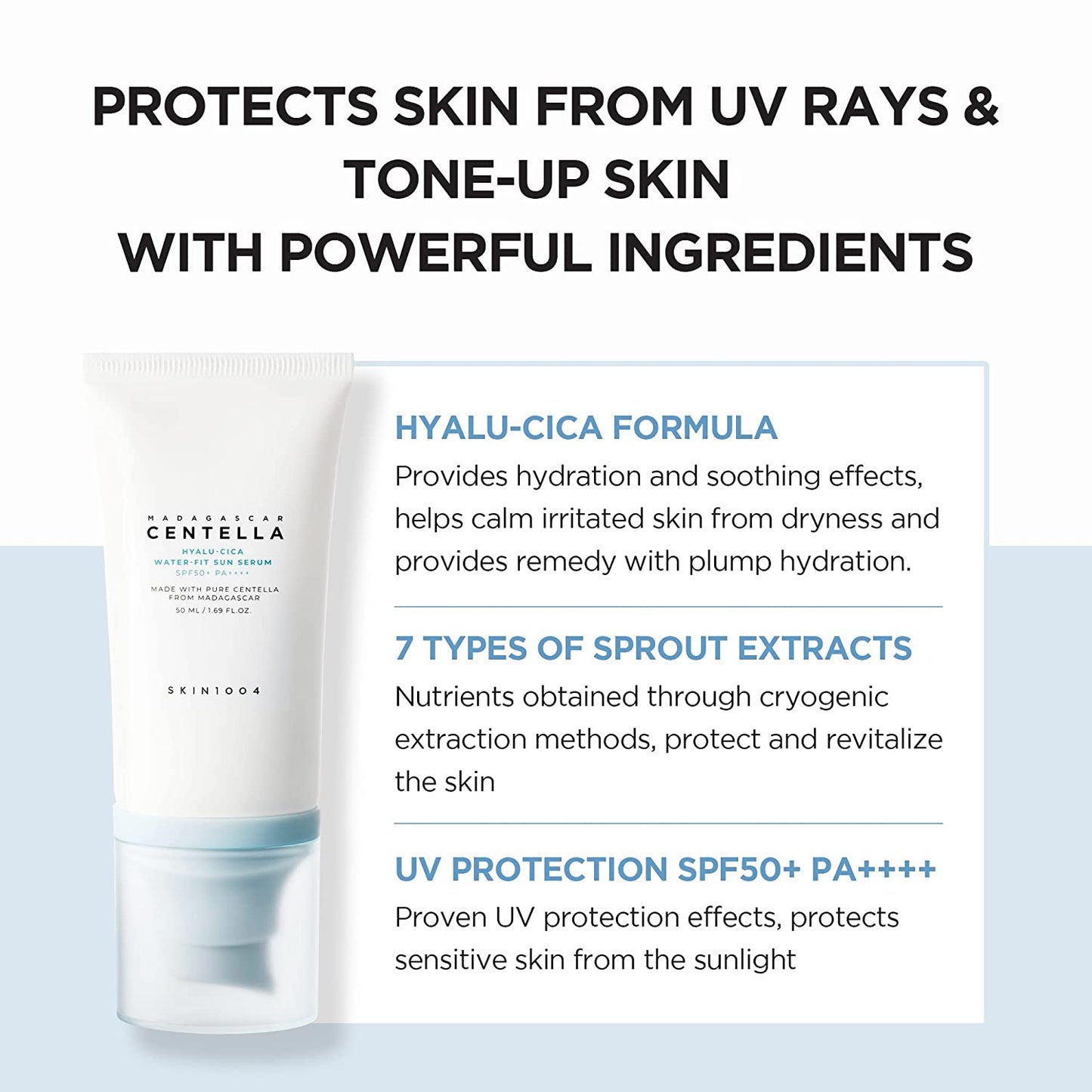 Skin1004 Madagascar Centella Hyalu-Cica Water-Fit Sun Serum
