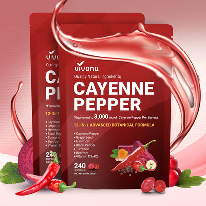 Cayenne Pepper Supplement Softgels