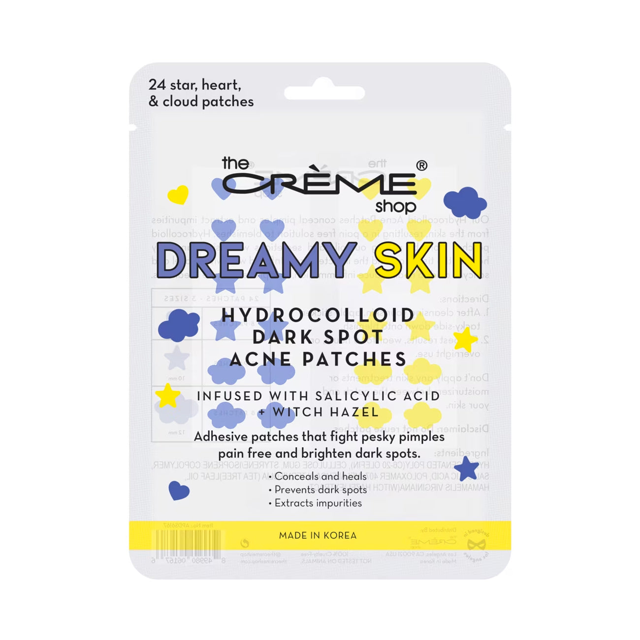 The Creme Shop Dreamy Skin Hydrocolloid Overnight Acne Patches